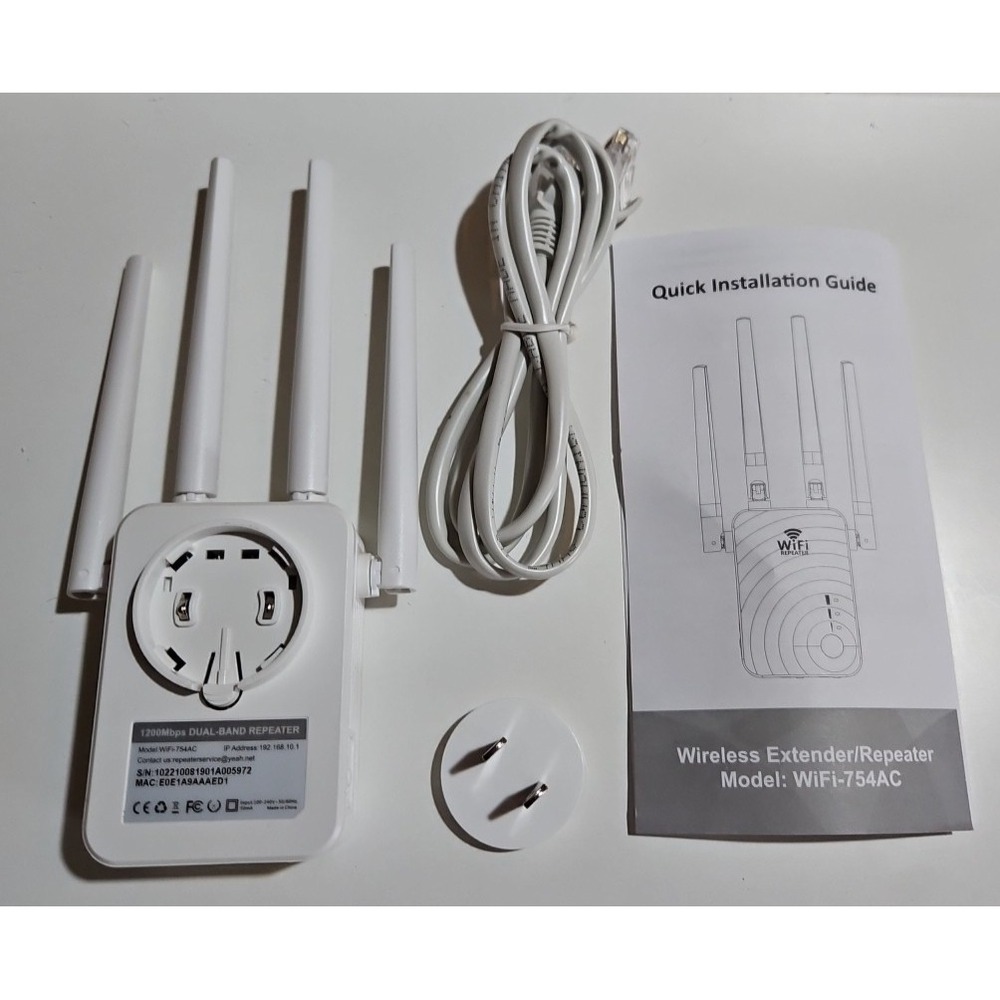 *NEW 200 Mbps Dual-Band Repeater WiFi-754AC High Speed Booster Wide Coverage NIB - Picture 2 of 15